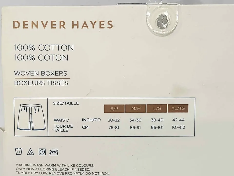 New Denver Hayes Status Woven Boxers M/M 34-36 (2-Pack) image indicator(4)