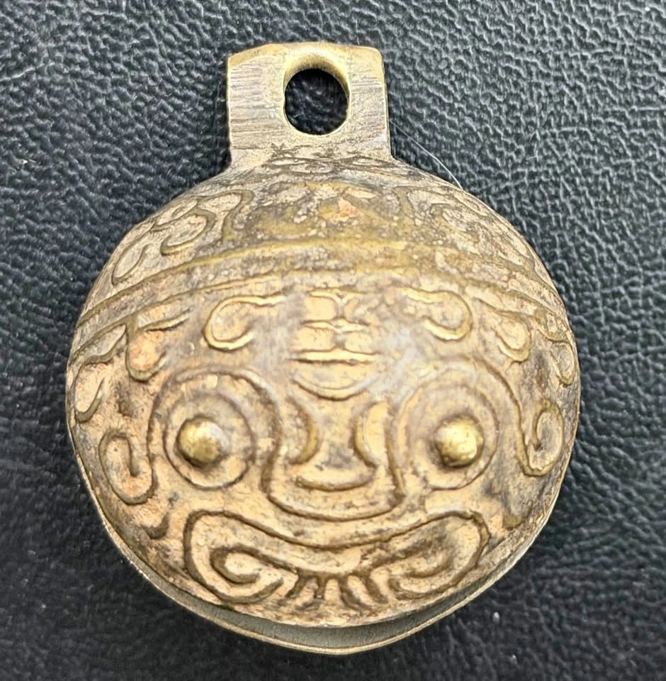 1800’s Antique Pure Copper Tiger Head Bell