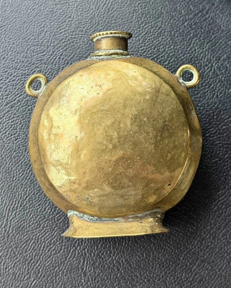 Vintage Tiny Brass Canteen Flask