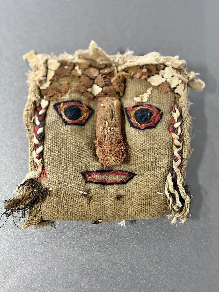Pre-Colombian Handwoven Textile Face Mask