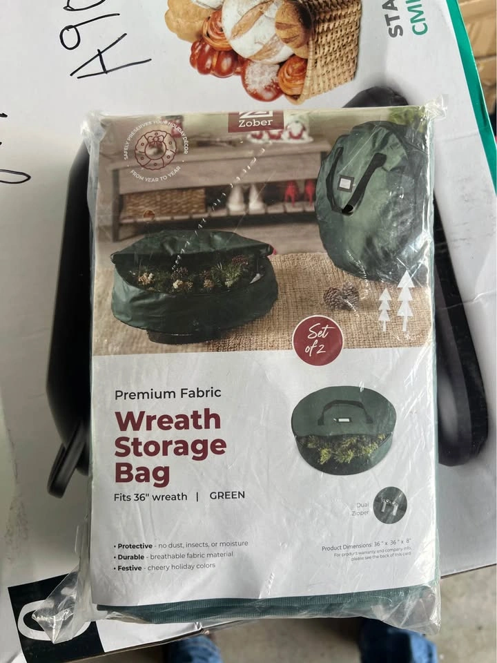 ZOBER PREMIUM WREATH STORAGE BAGS – SET OF 2 - photo 3