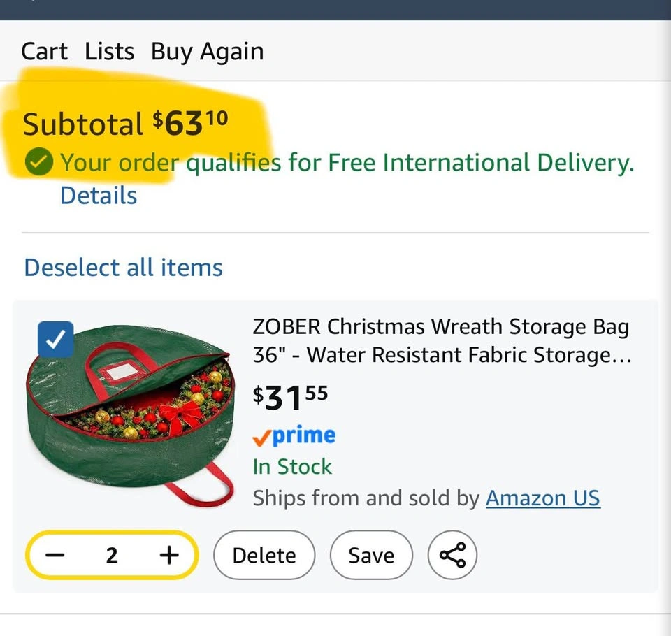 ZOBER PREMIUM WREATH STORAGE BAGS – SET OF 2 - photo 4