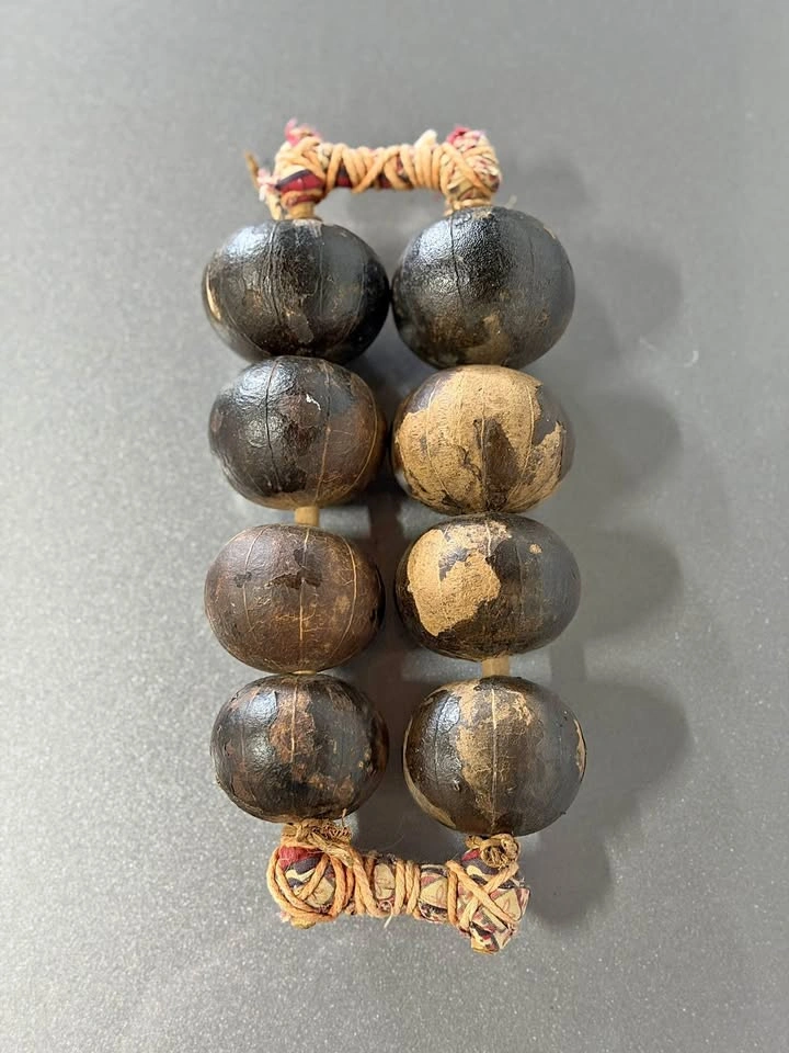 Vintage African Seed Pod Leg Rattle