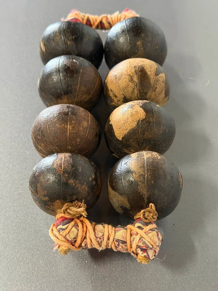 Vintage African Seed Pod Leg Rattle - photo 2