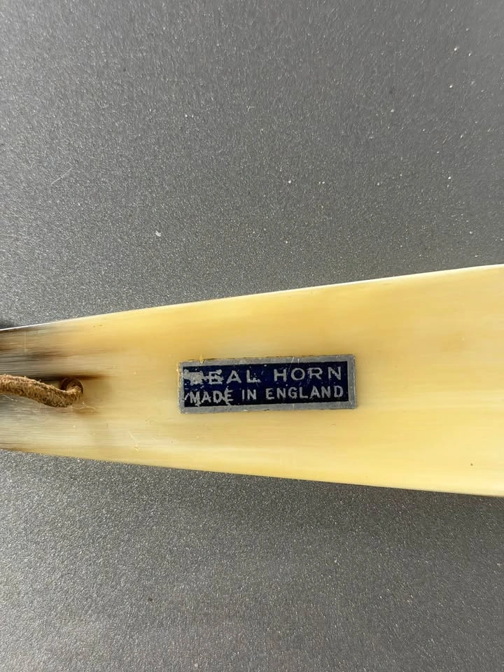 Vintage Real Horn Shoehorn Made in England - photo 4