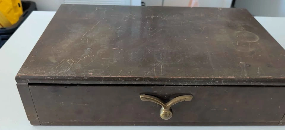Vintage Silverware Flatware Set with Wooden Storage Box - photo 2