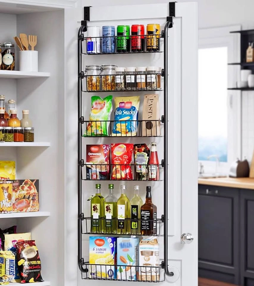 Over the Door Pantry Organizer, 6 Tier Pantry Organizers