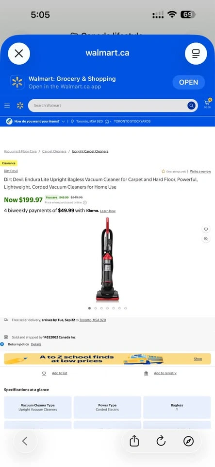 Dirt Devil Endura Lite Upright Vacuum + Accessories - photo 5