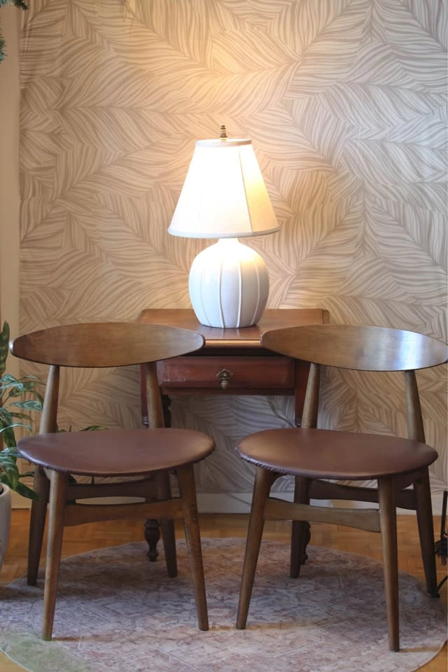 Pair of Mid-Century Modern Dining / Accent Chairs (Newly Reuphol