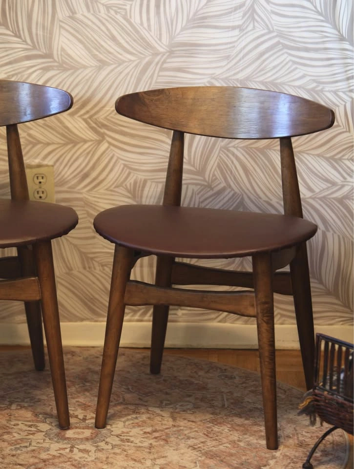 Pair of Mid-Century Modern Dining / Accent Chairs (Newly Reuphol - photo 3