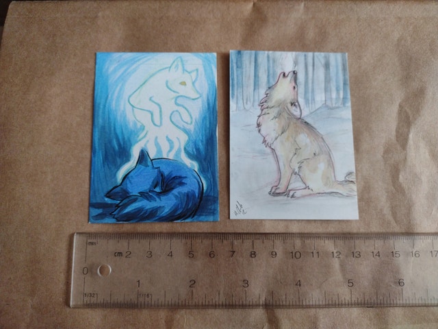Wolf Art Cards