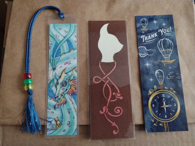 Bookmarks ($1 for all, or free with purchase)