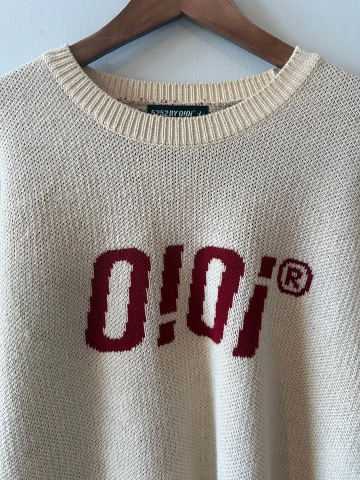 L Size Ivory Knit Sweater - photo 2
