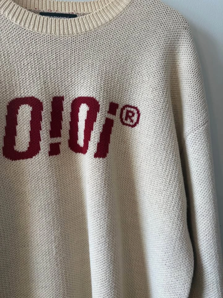 L Size Ivory Knit Sweater - photo 3