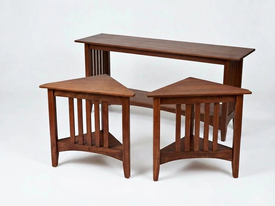 Ethan Allen Solid American Cherry 3-Piece Table Set