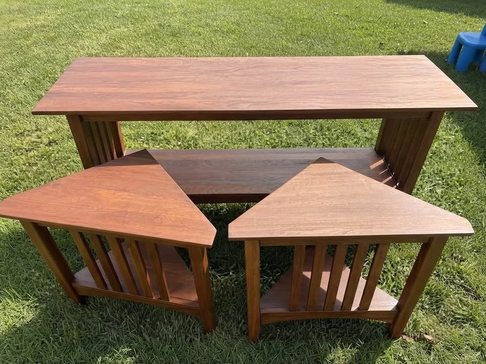Ethan Allen Solid American Cherry 3-Piece Table Set - photo 2
