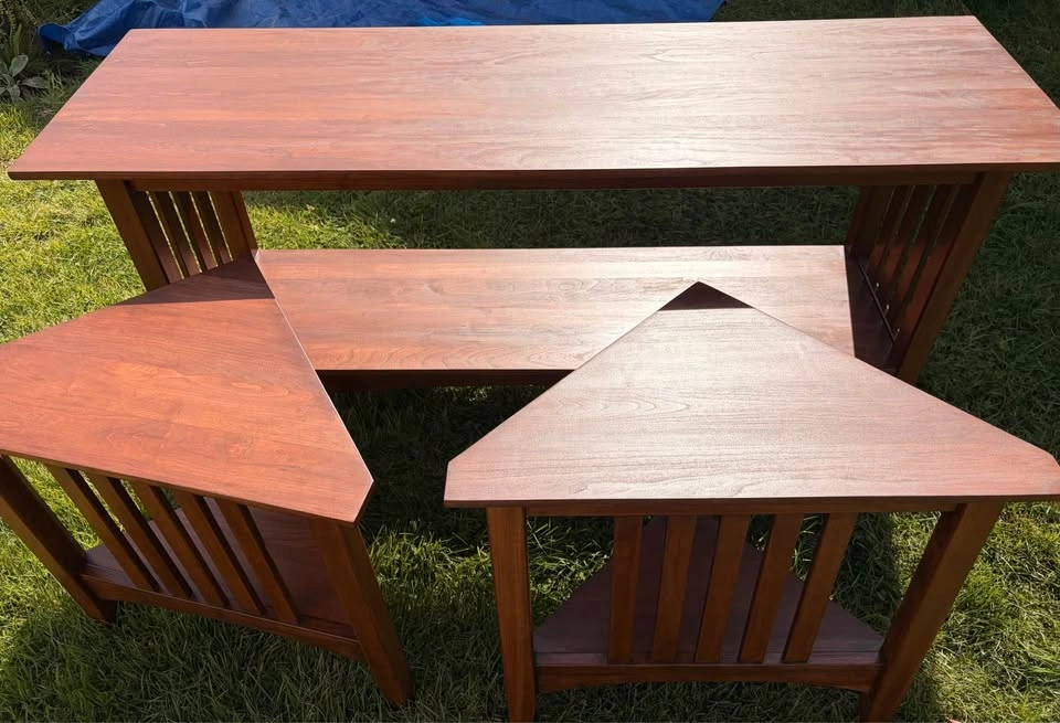 Ethan Allen Solid American Cherry 3-Piece Table Set - photo 4