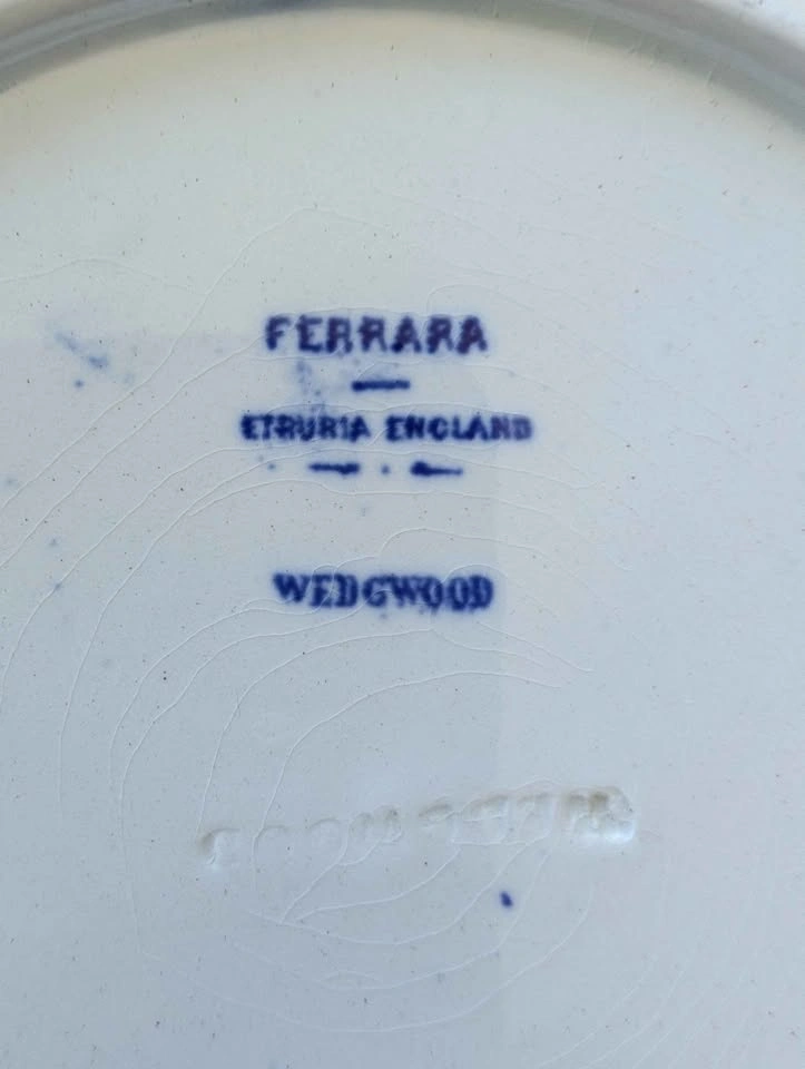 Vintage Blue and White Transferware Ceramic Plate - photo 2