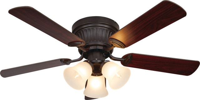 New NOMA Bronze 3 Light Ceiling Fan, 5 Blade, 42in
