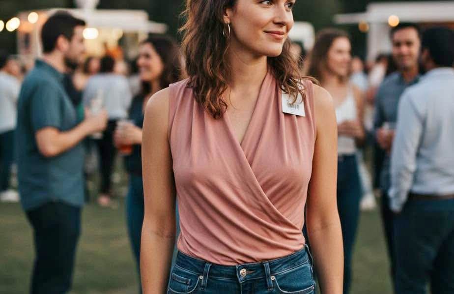 The Limited Sleeveless Pink Wrap Top Petite M