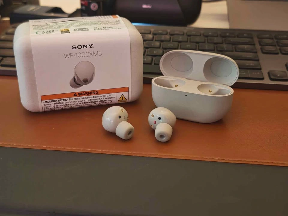 Sony WF-1000XM5 in silver - photo 2