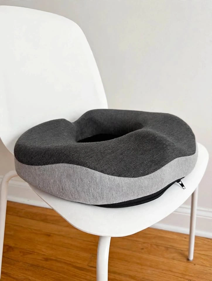 Ergonomic Donut Seat Cushion - Memory Foam - 2 Colors