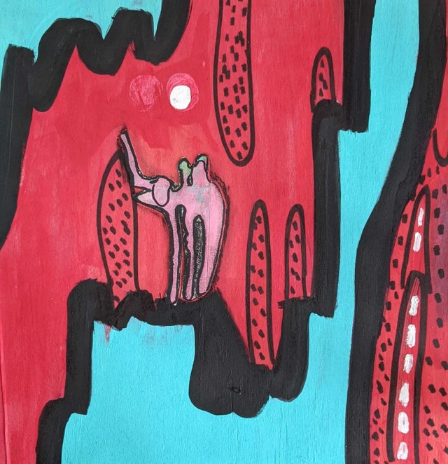 12x12 Original Mixed Media Painting - photo 5