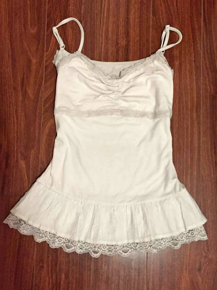 White lace cami