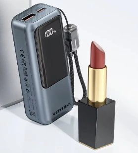 Vention 10000mAh Mini Power Bank 22.5w Portable Charger - photo 3