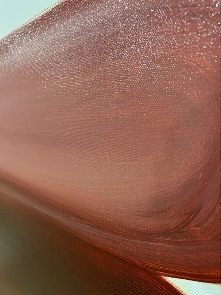 Minimalist Abstract Wall Art | Hand-Painted Textured Canvas 36X4 - photo 4