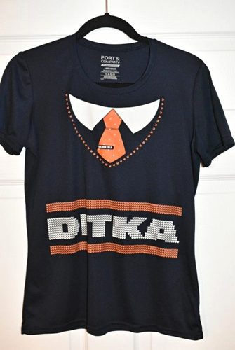 Port & Company Performance Chicago Bears Mike Ditka Tee Shirt Sz