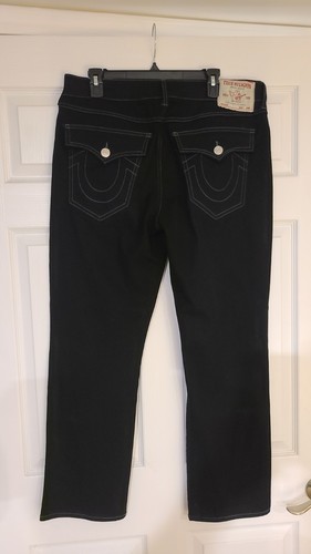 True Religion Ricky Flap Relaxed Fit Straight Leg Black Jeans 34 - photo 2