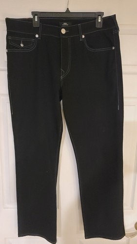 True Religion Ricky Flap Relaxed Fit Straight Leg Black Jeans 34 - photo 5