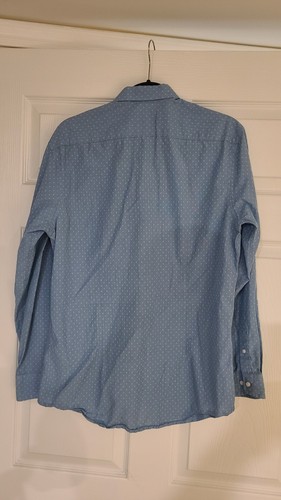 Ben Sherman Tailoring Men's Dress Shirt Blue Polka Dot 41 - photo 4