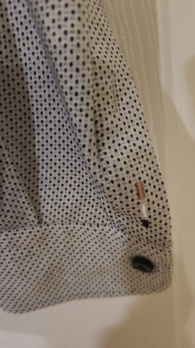 Hugo Boss Gray Cotton Collared Long Sleeves Button-Up Shirt XL - photo 4