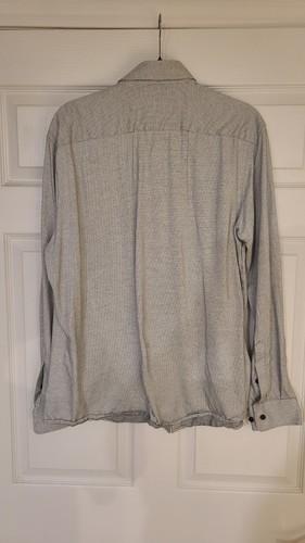 Hugo Boss Gray Cotton Collared Long Sleeves Button-Up Shirt XL - photo 5