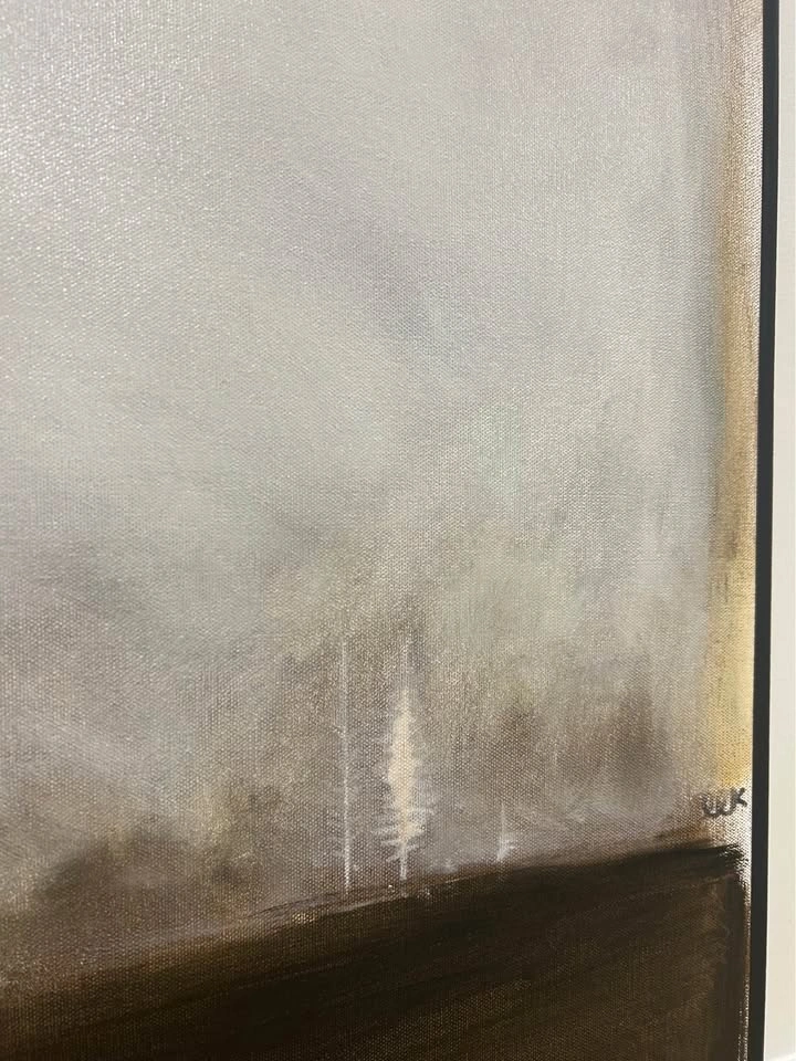 Large Minimalist Wabi-Sabi Abstract Painting 36X36” - photo 3