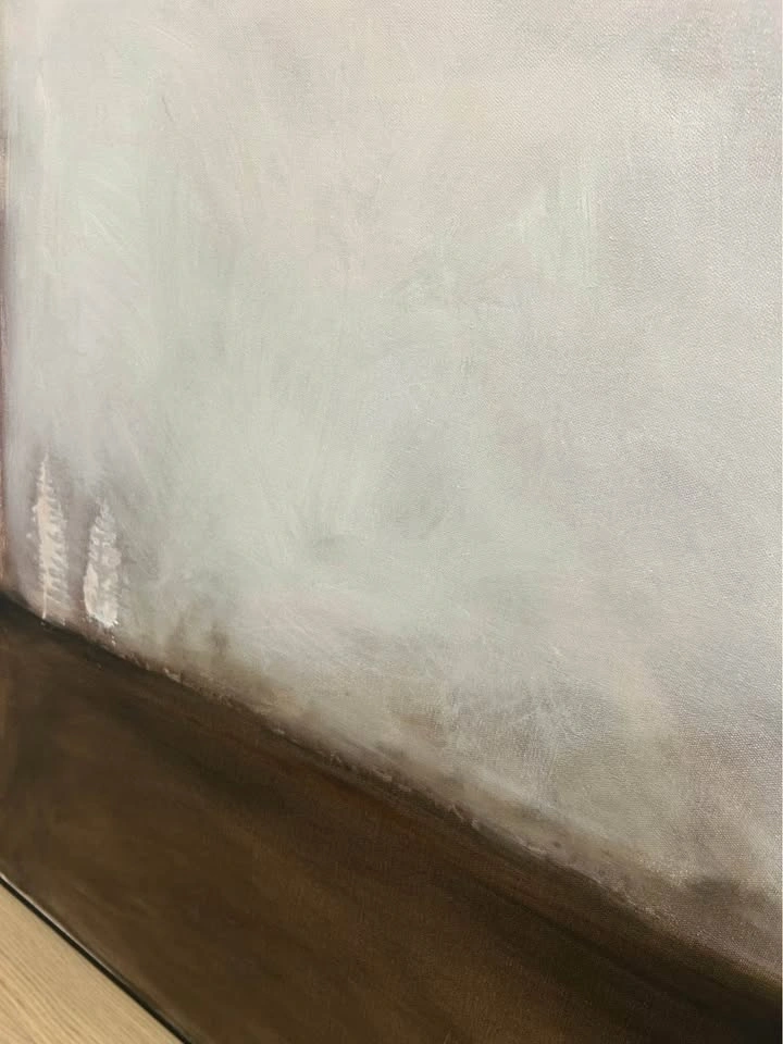 Large Minimalist Wabi-Sabi Abstract Painting 36X36” - photo 5