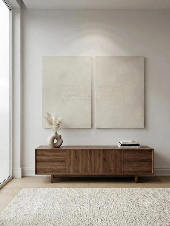 Large Wabi Sabi Textured Minimalist Abstract Wall Art 24x36”