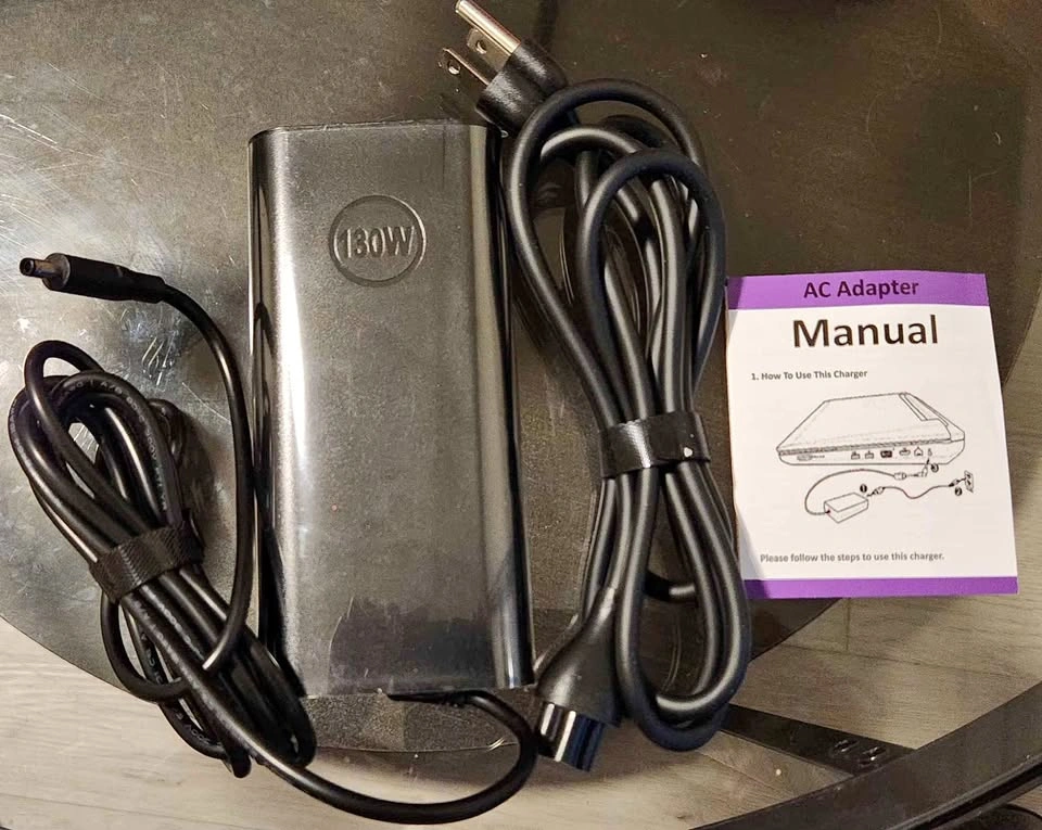 Dell Compatible 130W Laptop Power Adapter Charger (4.5mm)