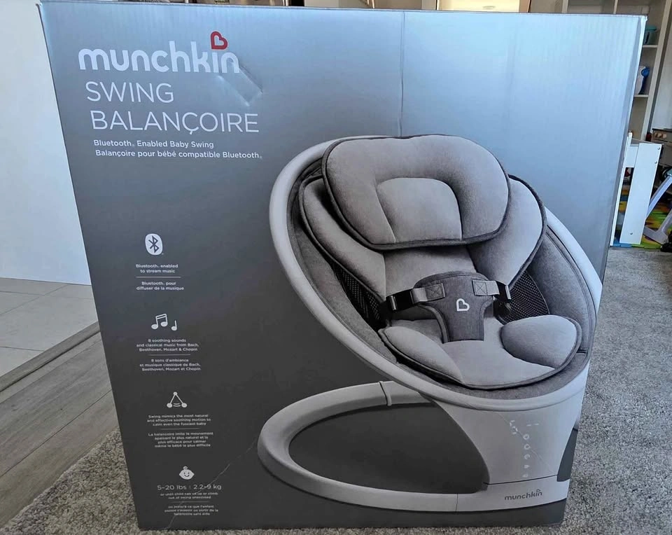Munchkin Bluetooth Baby Swing – Brand New