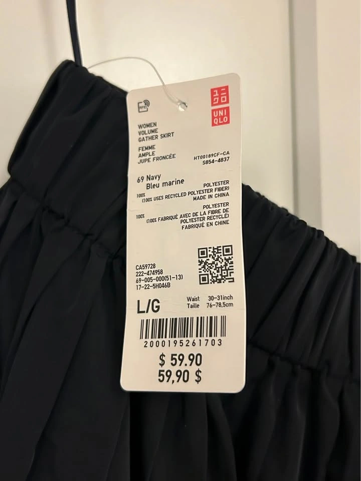 Uniqlo long skirt navy brand new with tags - photo 2