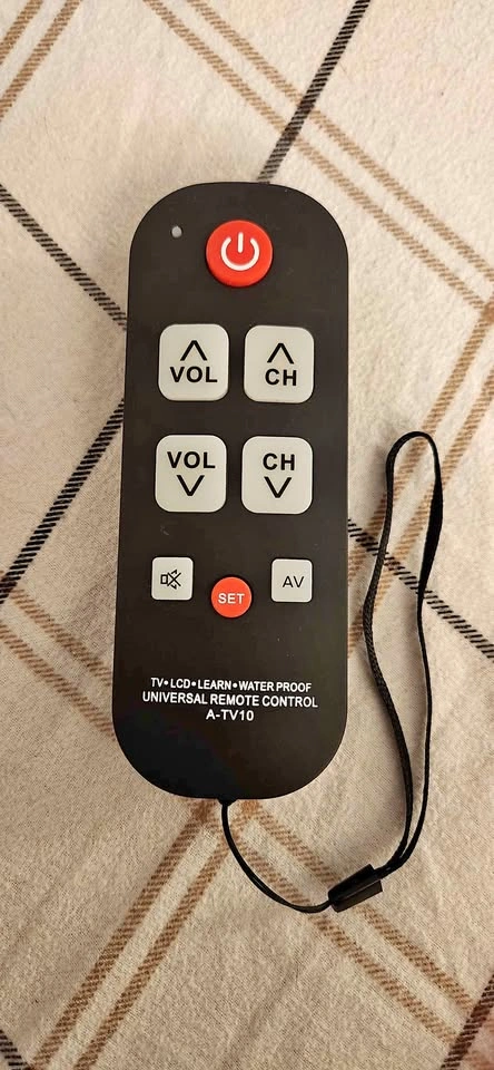 Big Button Waterproof Universal TV Remote Control (A-TV10)