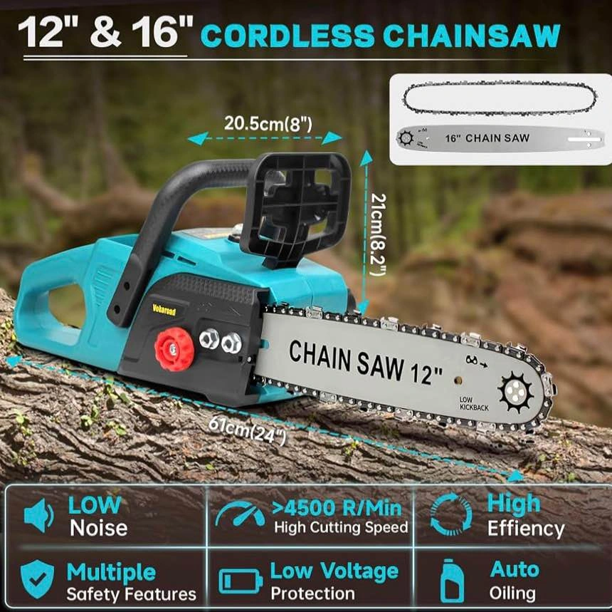 Cordless 12 Inch & 16 Inch Electric Chainsaw for Makita 18V - photo 4