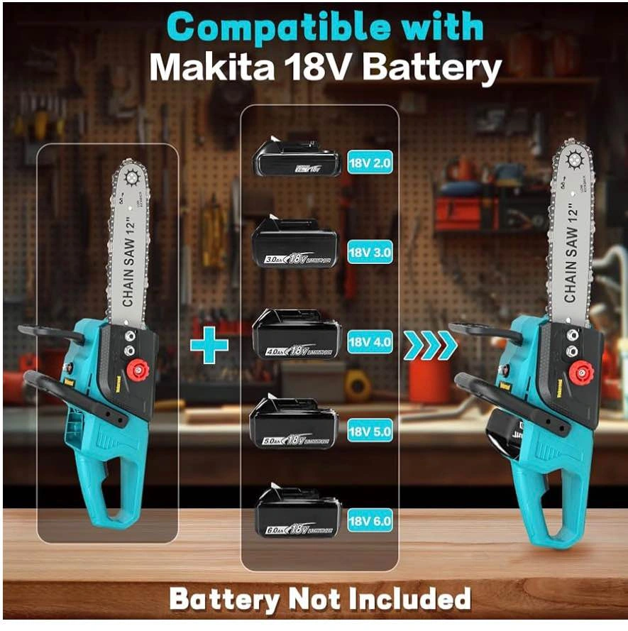 Cordless 12 Inch & 16 Inch Electric Chainsaw for Makita 18V - photo 5