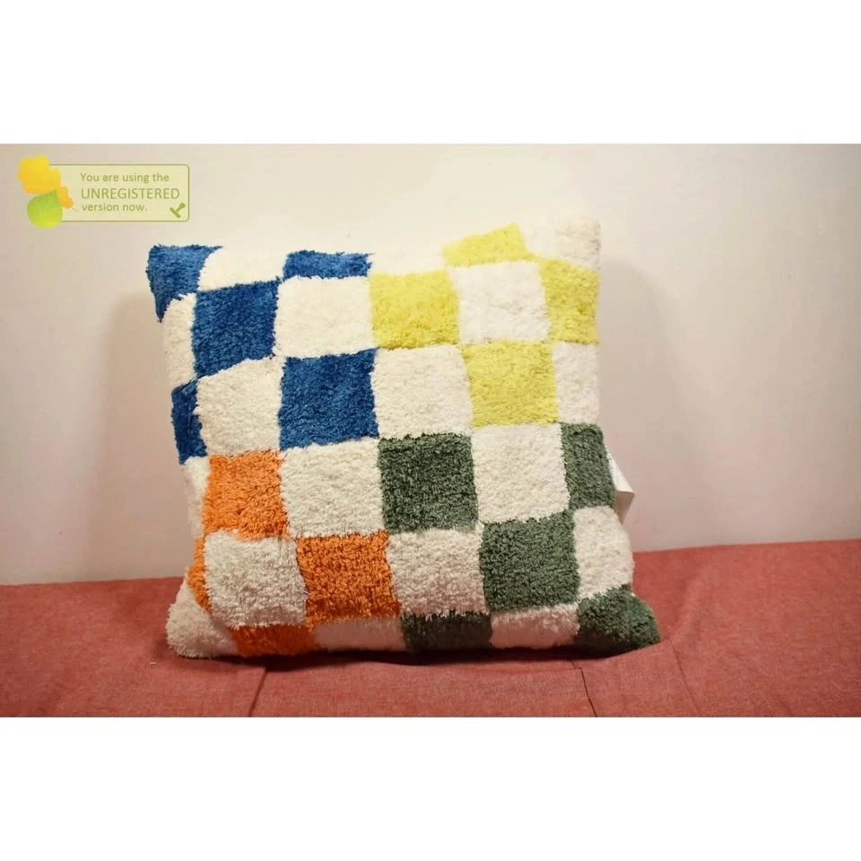 Set of 2 Checkered Square Teen Decorative Pillow 16”x16” - Maker