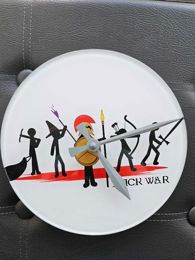 Stick War Wall Clock