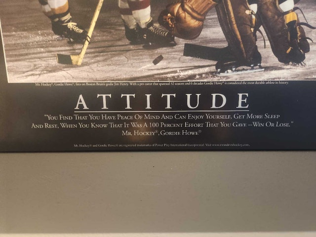Gordie Howe Motivation Poster - photo 2