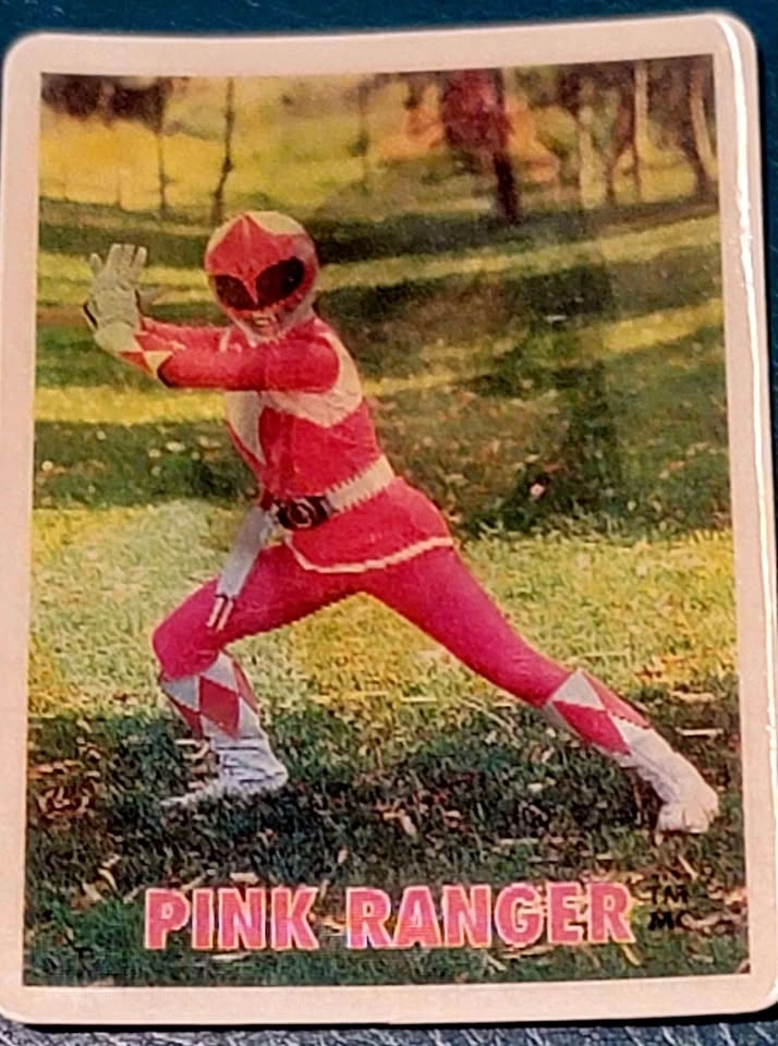 Rare 1994 Power Rangers 3D Card Pink Trix/Lucky Charms