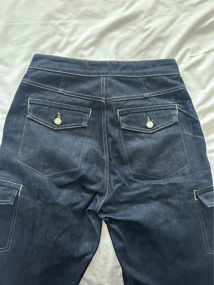 Dark starchy cargo jeans - TOPSHOP - photo 4